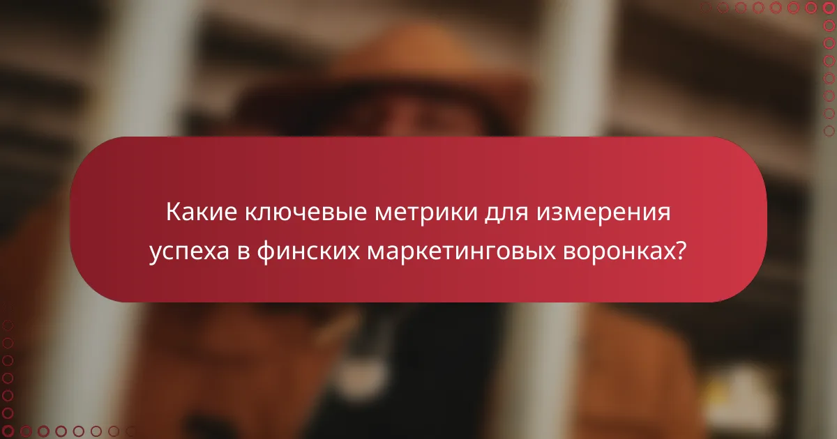 Какие ключевые метрики для измерения успеха в финских маркетинговых воронках?